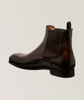 Cavaliere Burnished Leather Chelsea Boots