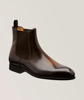 Cavaliere Burnished Leather Chelsea Boots