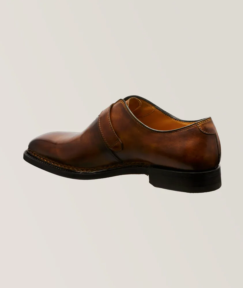 Spaccone Burnished Leather Monkstraps