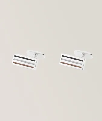 Iconic Stripes Rectangular Cufflinks