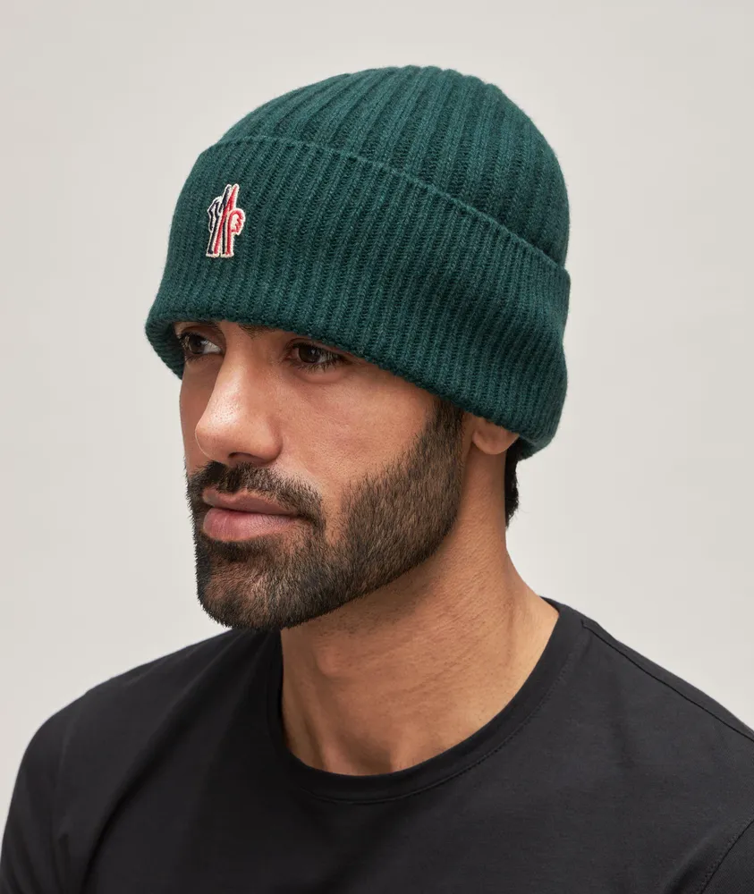 Grenoble Ribbed Knit Cashmere-Wool Beanie