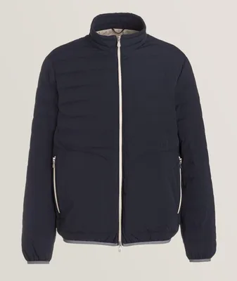 Technical Fabric Quilted Down Puffer Jacket