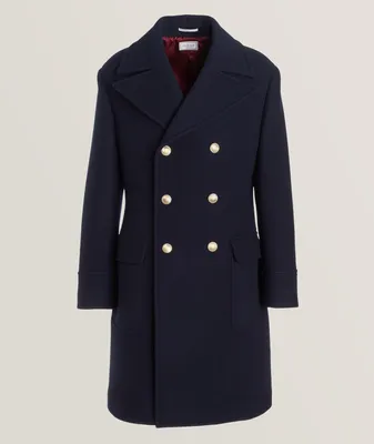 Wool-Cashmere Double Breasted Overcoat