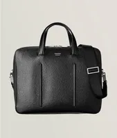 Textured Leather Briefcase