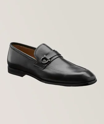 Florio Burnished Leather Loafers
