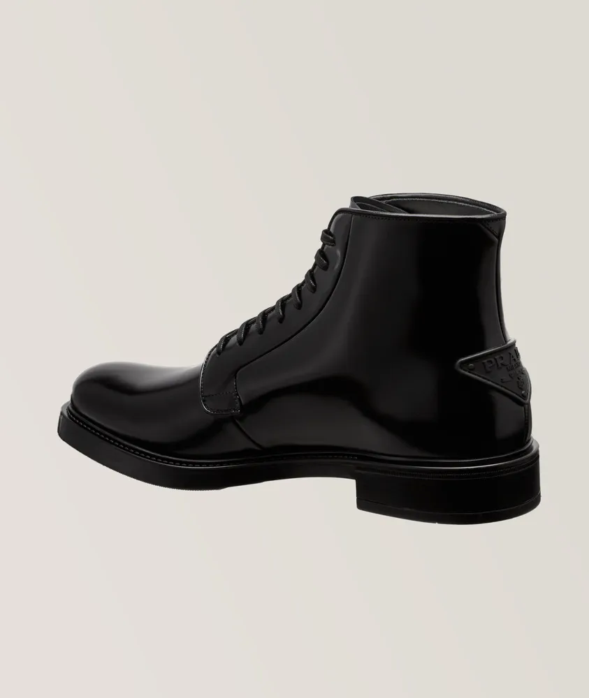 Spazzolato Leather Boots