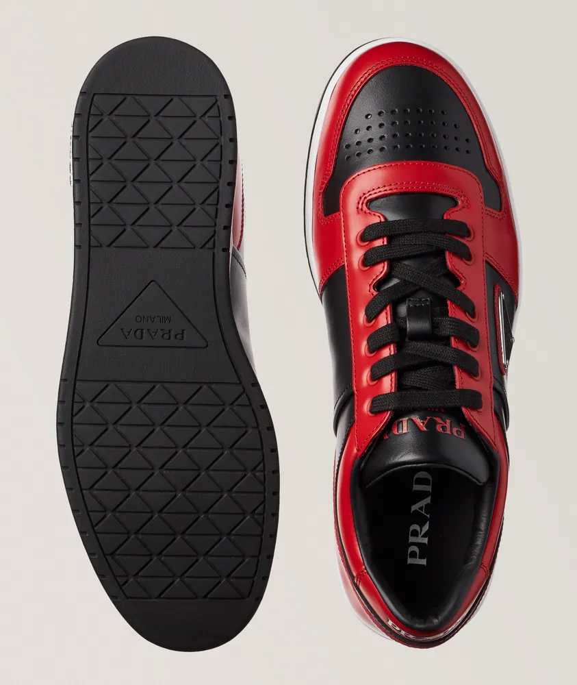 Prada Downtown Leather Sneakers