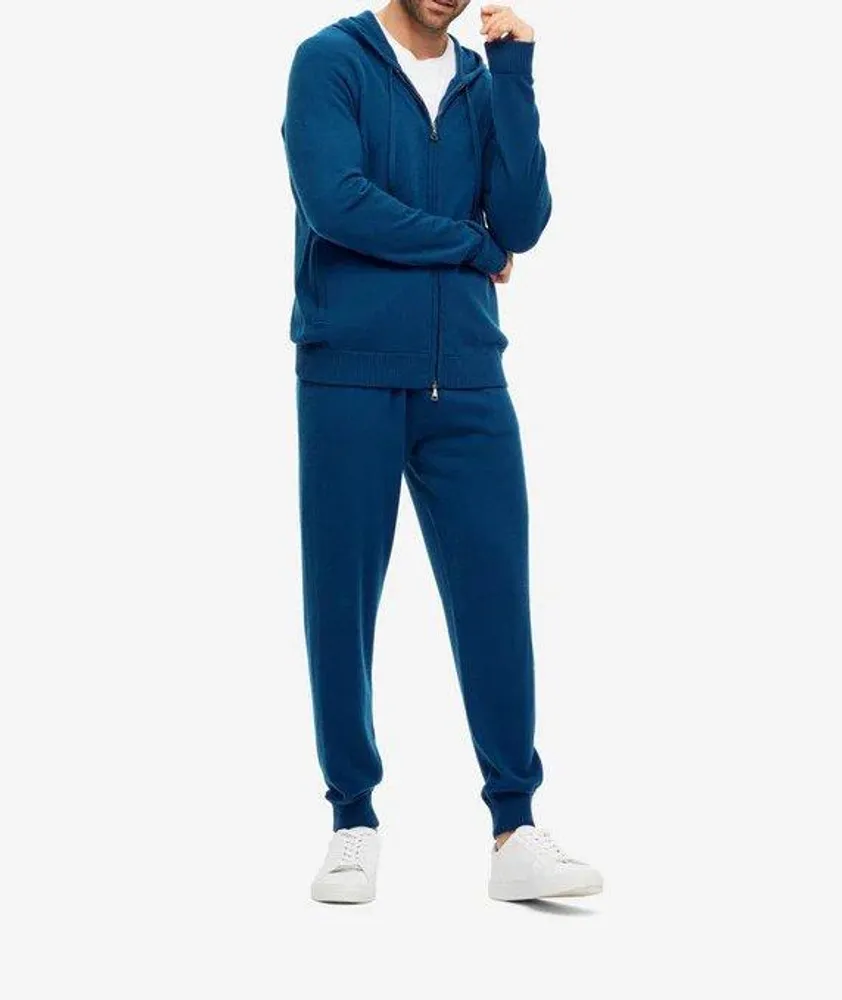 Drawstring Cashmere Jersey Track Pants