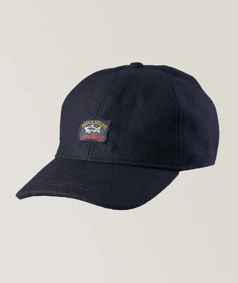 Wool-Blend Logo Strap Back Baseball Cap