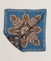 Reversible Paisley Silk Pocket Square