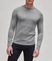 Brushed Double-Faced Merino Wool-Blend Sweater