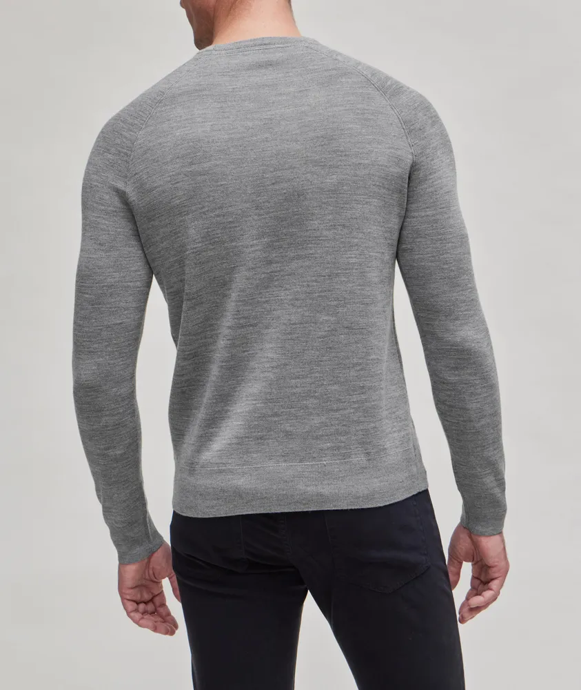 Brushed Double-Faced Merino Wool-Blend Sweater