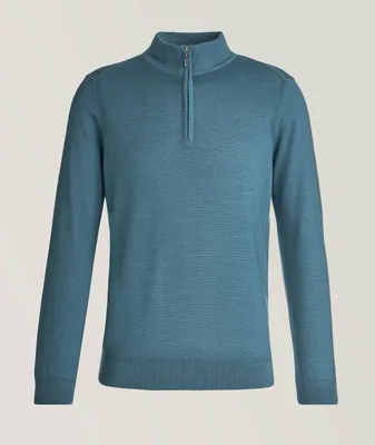 Quarter-Zip Merino Wool Sweater