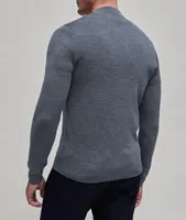 Textured Micro-Knit Double Fleece Sweater