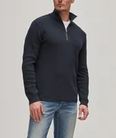 Cape Roll Neck Cotton-Wool Pullover