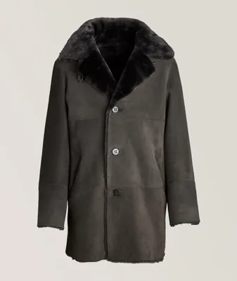 Edson Genuine Shearling Leather Coat