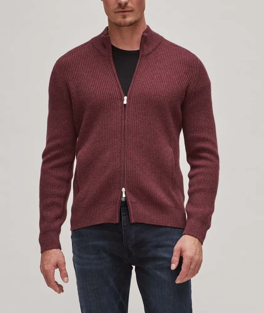 Ribbed Virgin Wool-Blend Sweater