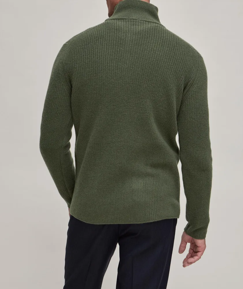 Superfine 120s Merino Wool-Cashmere Knitted Sweater