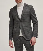 Slim-Fit Checked Stretch-Wool Sport Jacket