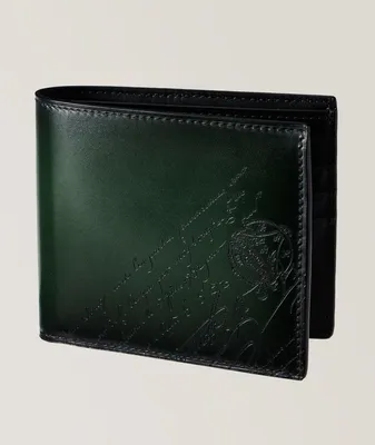 Makore Scritto Leather Bifold Wallet