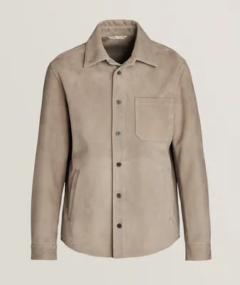 Brera Suede Leather Overshirt