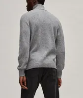 Mélange Merino Wool Cashmere Turtleneck