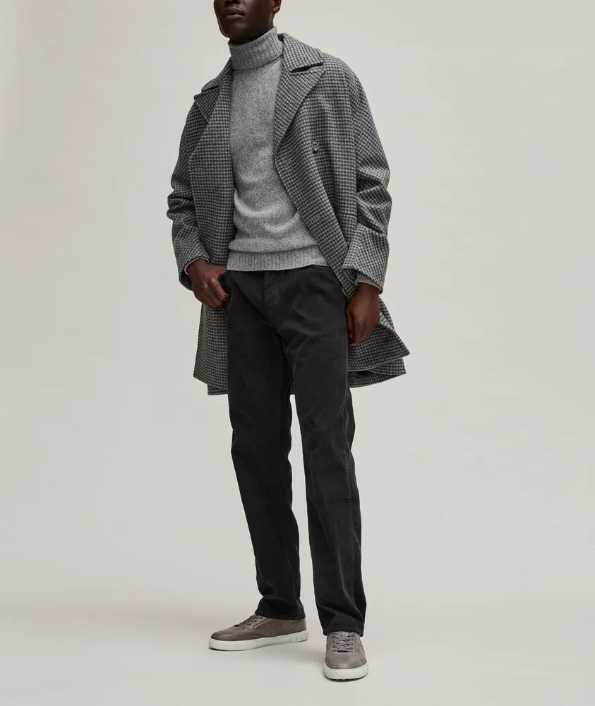 Mélange Merino Wool Cashmere Turtleneck