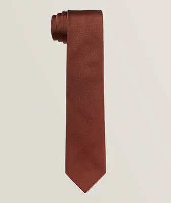 Birdseye Cotton-Silk Tie