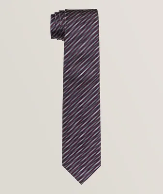Herringbone Silk-Cotton Tie