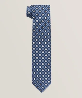 Motif Pattern Silk Tie