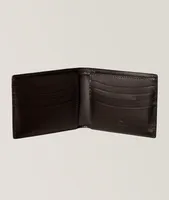 Makore Slim Scritto Leather Bifold Wallet