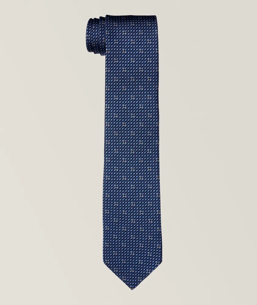 Gancio Weave Silk Tie