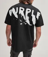 P117 Splattered Paint Logo Cotton T-Shirt