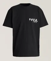 P117 Splattered Paint Logo Cotton T-Shirt