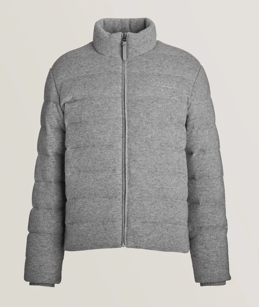 Scott Mélange Cashmere Quilted Puffer Jacket