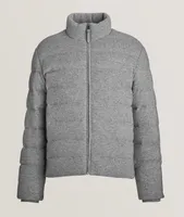 Scott Mélange Cashmere Quilted Puffer Jacket