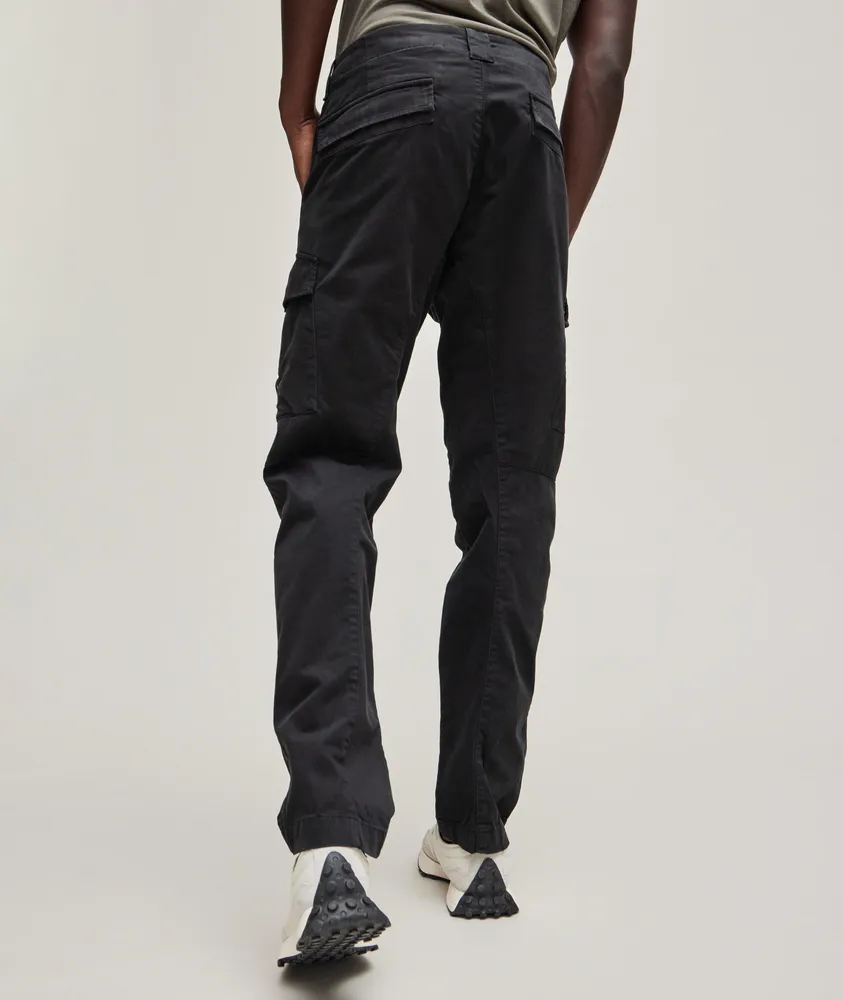 Stretch-Sateen Cargo Pants