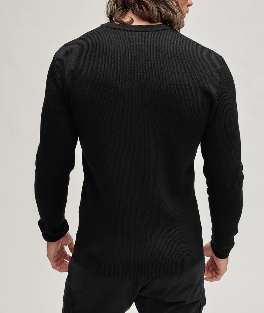 Virgin Wool-Blend Crewneck Sweater