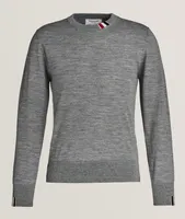 Mélange Wool-Blend Crewneck Sweater