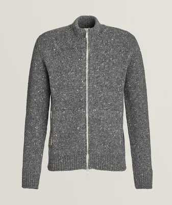 Full-Zip Wool-Blend Sweater