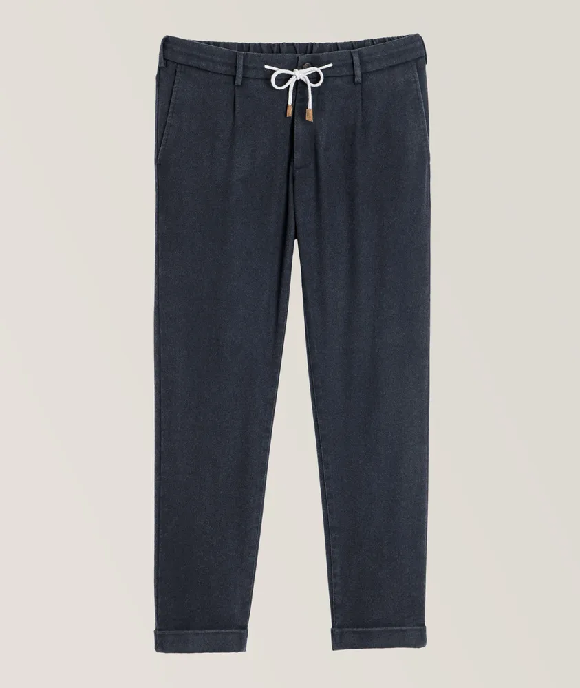 Shop Brunello Cucinelli Rib-Knit Cashmere Jogger Sweatpants