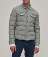Wool, Silk & Cashmere-Blend Quilted Jacket