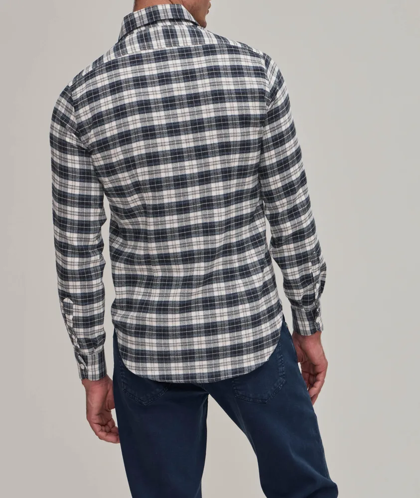 Platinum Collection Plaid Cotton Flannel Shirt