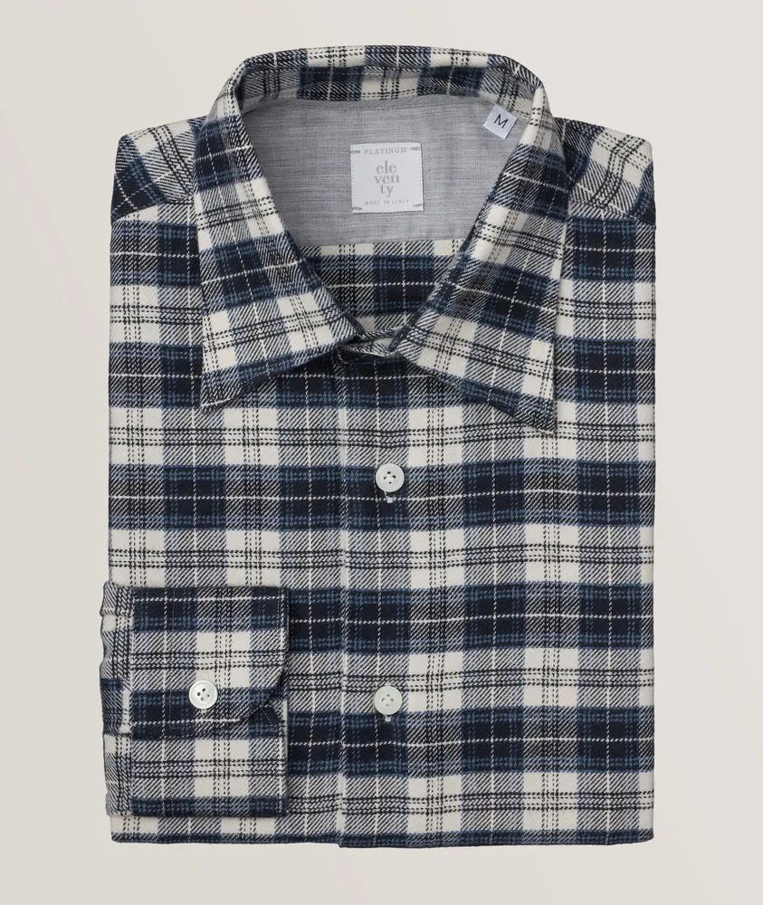 Platinum Collection Plaid Cotton Flannel Shirt