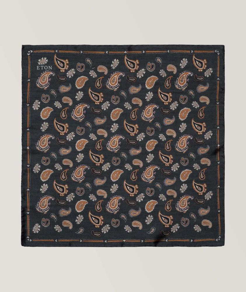 Paisley Silk Pocket Square