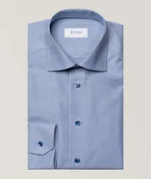 Slim Fit Grid Cotton-Blend Shirt