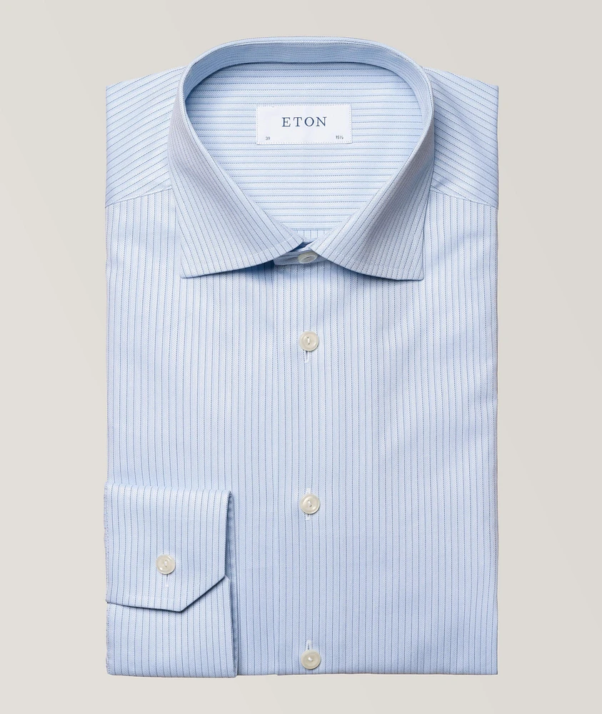 Contemporary Fit Striped Twill Shirt