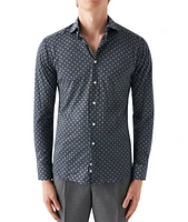 Slim Fit Medallion Cotton Jersey Sport Shirt