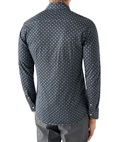 Slim Fit Medallion Cotton Jersey Sport Shirt