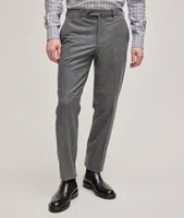 Flannel Stretch Wool-Cashmere Blend Pants